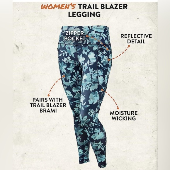 Legendary Whitetails Women’s Trail Blazer Leggings - Flower Camo- Size Medium - Picture 5 of 9